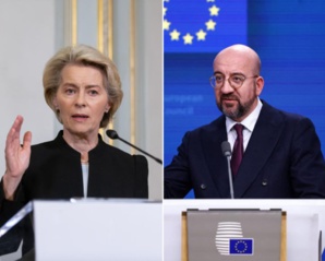 Ursula von der Leyen (g) et Charles Michel Ursula von der Leyen (g) et Charles Michel