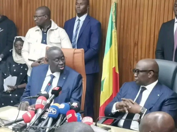 Jean-Baptiste Tine (g) et Mouhamadou Makhtar Cissé