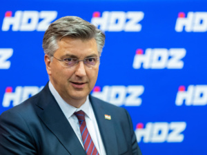 Andrej Plenkovic, président du HDZ et premier ministre. Andrej Plenkovic, président du HDZ et premier ministre.
