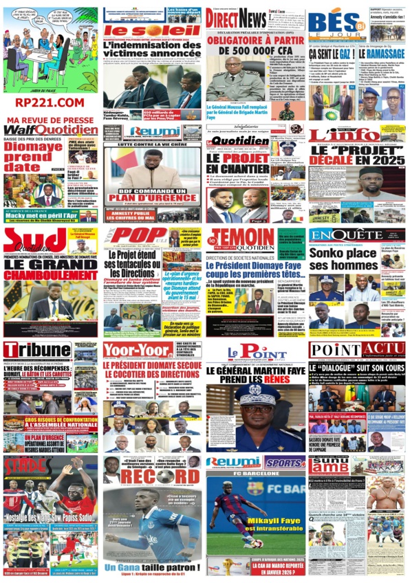 IMPACT - Les UNES de la presse du 25 avril 2024 IMPACT - Les UNES de la presse du 25 avril 2024