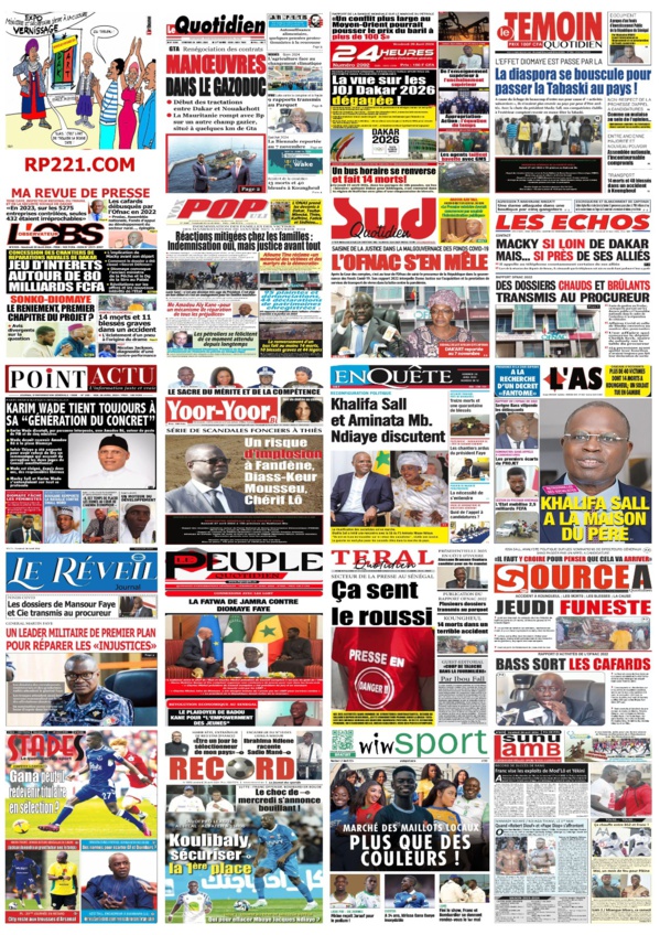 IMPACT - Les UNES de la presse du 26 avril 2024 IMPACT - Les UNES de la presse du 26 avril 2024