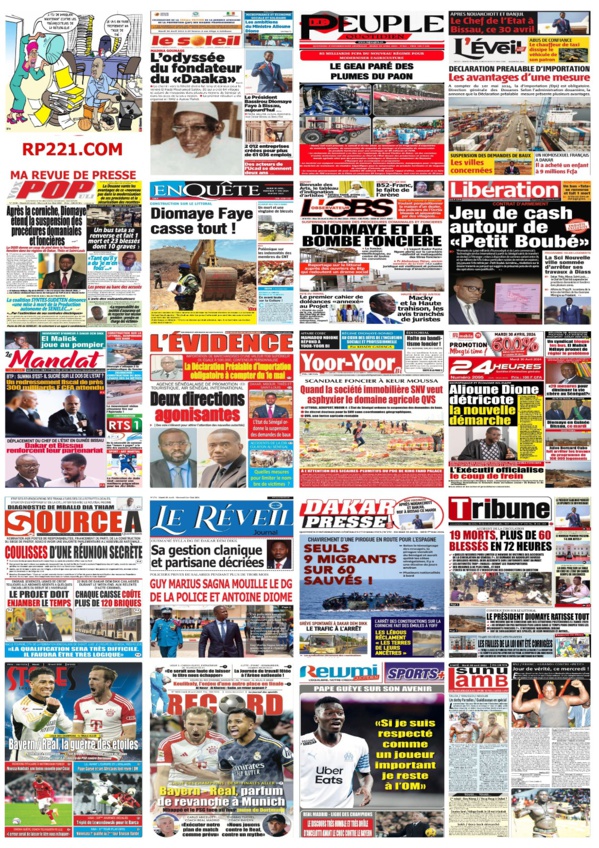 IMPACT - Les UNES de la presse du 30 avril 2024 IMPACT - Les UNES de la presse du 30 avril 2024