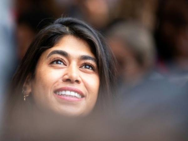 La franco-palestinienne Rima Hassan La franco-palestinienne Rima Hassan