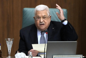 Le président de l'Autorité palestinienne Mahmoud Abbas