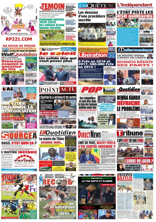 IMPACT - Les UNES de la presse du 8 mai 2024 IMPACT - Les UNES de la presse du 8 mai 2024