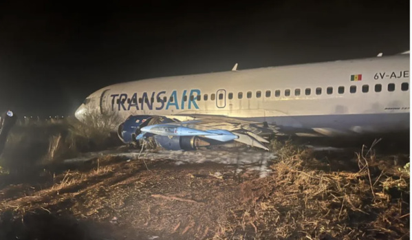 L'avion de la compagnie Transair qui a affrété pour le vol d'Air Sénégal à destination de Bamako