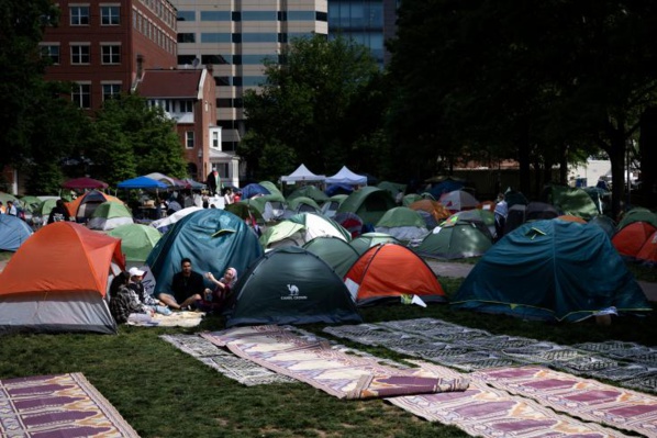 Campement pro-Gaza à l'université de Boston