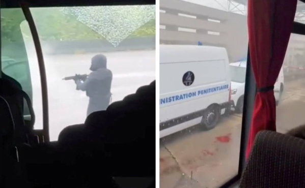 Attaque d'un fourgon pénitentiaire en France : deux agents tués, un détenu et ses complices en cavale Attaque d'un fourgon pénitentiaire en France : deux agents tués, un détenu et ses complices en cavale