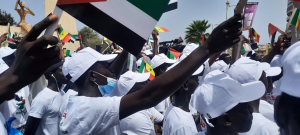 Le soutien des Sénégalais aux Gazouis de Palestine, le 26 mai 2024 à Dakar (photo IMPACT.SN) Le soutien des Sénégalais aux Gazouis de Palestine, le 26 mai 2024 à Dakar (photo IMPACT.SN)