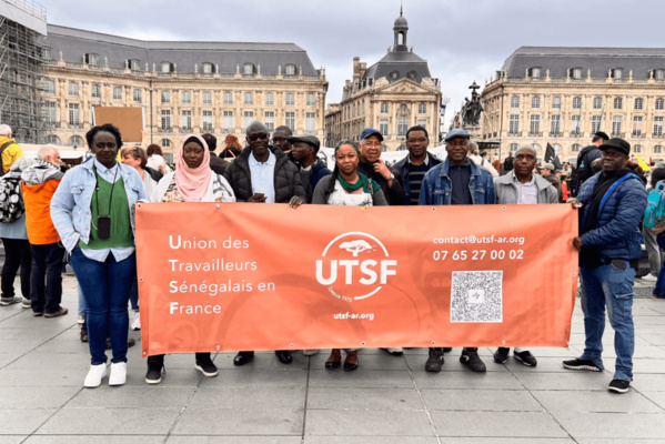 Manifestation de travailleurs sénégalais en France le 1er mai 2023 Manifestation de travailleurs sénégalais en France le 1er mai 2023