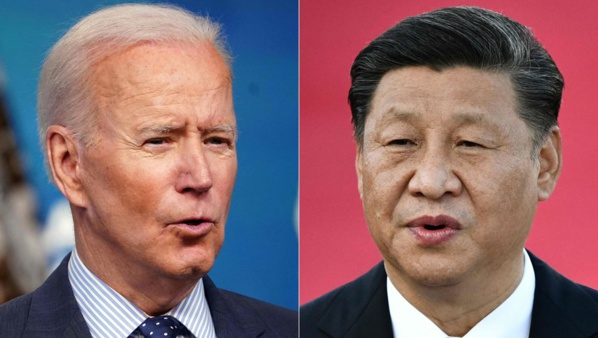 Joe Biden (g.) et Xi Jinping Joe Biden (g.) et Xi Jinping