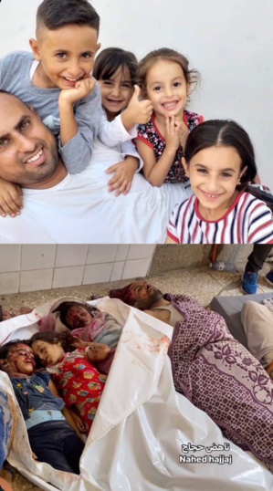 Une famille gazaouie massacrée par les armées sionistes Une famille gazaouie massacrée par les armées sionistes