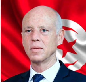 Le futur président sortant Kaïs Saied, favori du scrutin d'octobre 2024 Le futur président sortant Kaïs Saied, favori du scrutin d'octobre 2024