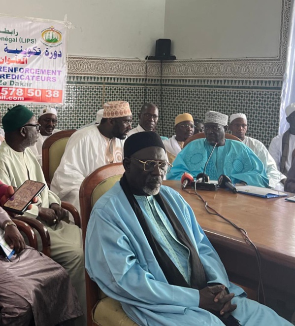 Des responsables de la Ligue des imams et prédicateurs du Sénégal. Des responsables de la Ligue des imams et prédicateurs du Sénégal.