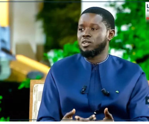 Le président Bassirou Diomaye Faye Le président Bassirou Diomaye Faye