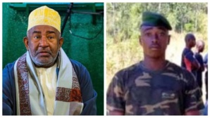 Le président Azali Assoumani (g) et son agresseur présumé Le président Azali Assoumani (g) et son agresseur présumé