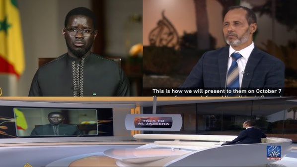 La president Faye en entretien avec Al Jazeera le 29 septembre 2024 La president Faye en entretien avec Al Jazeera le 29 septembre 2024