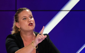 Mathilde Panot, la cheffe du groupe parlementaire LFI à l'Assemblee nationale française Mathilde Panot, la cheffe du groupe parlementaire LFI à l'Assemblee nationale française