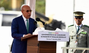 Le chef de l'Etat mauritanien, président en exercice de l'Union africaine Le chef de l'Etat mauritanien, président en exercice de l'Union africaine