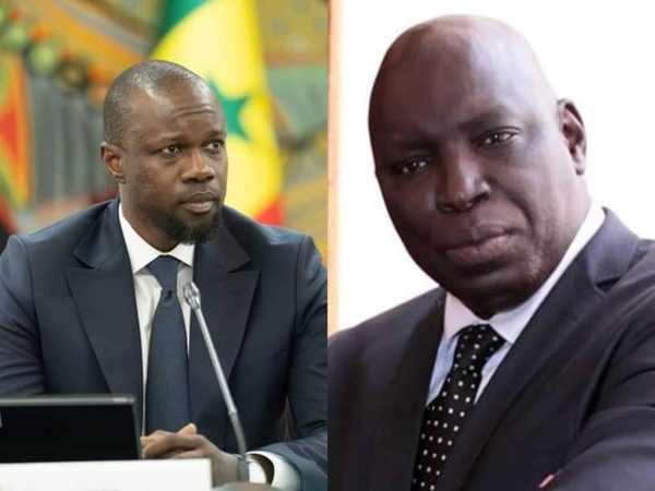 Madiambal Diagne (d) et Ousmane Sonko Madiambal Diagne (d) et Ousmane Sonko