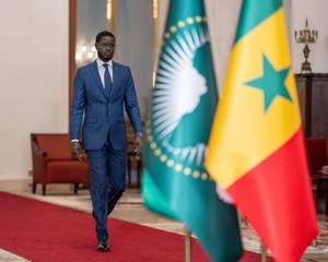 Le président Diomaye Faye peu avant son discours du 31 décembre 2024 Le président Diomaye Faye peu avant son discours du 31 décembre 2024