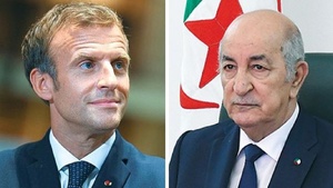 Les présidents français Emmanuel Macron (g) et algérien Abdelmadjid Tebboune Les présidents français Emmanuel Macron (g) et algérien Abdelmadjid Tebboune