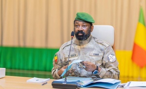 Le général Assimi Goïta Le général Assimi Goïta