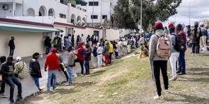 Des migrants subsaharienne en Tunisie Des migrants subsaharienne en Tunisie