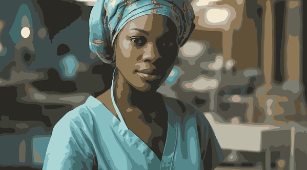 Image d'illustration : une travailleuse de la santé Image d'illustration : une travailleuse de la santé