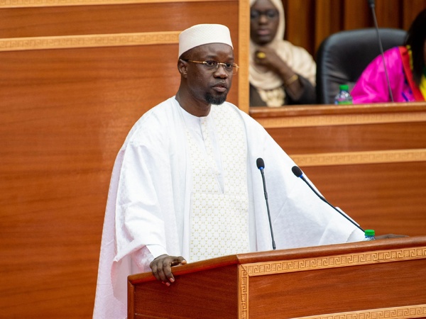 Le PM Ousmane Sonko lors de sa déclaration de politique générale le 27 décembre 2024. Le PM Ousmane Sonko lors de sa déclaration de politique générale le 27 décembre 2024.