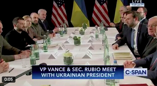 Guerre en Ukraine - Zelensky rencontre Vance et réclame un plan de règlement du conflit