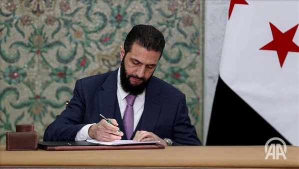 Ahmad al-Chareh, le président par intérim de la Syrie Ahmad al-Chareh, le président par intérim de la Syrie