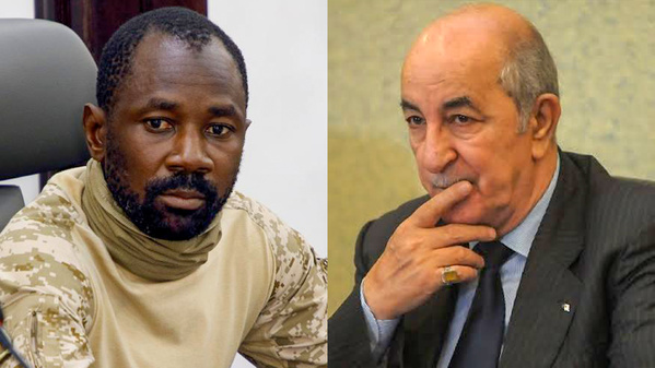 Les présidents malien Assimi Goïta (g.) et algérien Abdelmadjid Tebboune