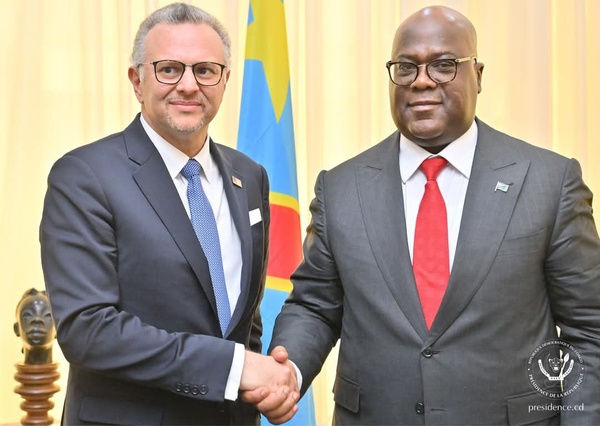 Le conseiller américain Massad Boulos chez le président Etienne Tshisekedi Le conseiller américain Massad Boulos chez le président Etienne Tshisekedi