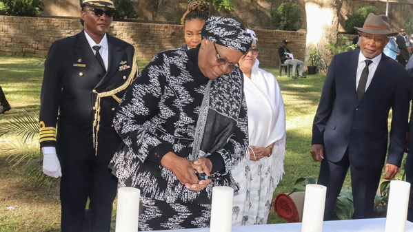 Netumbo Nandi-Ndaitwah, la Présidente élue depuis le 21 mars 2025 à la tête de la Namibie. Netumbo Nandi-Ndaitwah, la Présidente élue depuis le 21 mars 2025 à la tête de la Namibie.