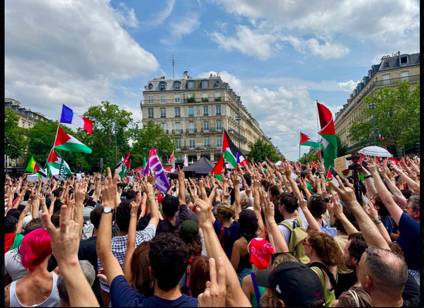 Des mobilisations en France pour la Palestine à l'appel de syndicats et partis de gauche, 150 000 manifestants à Paris Des mobilisations en France pour la Palestine à l'appel de syndicats et partis de gauche, 150 000 manifestants à Paris