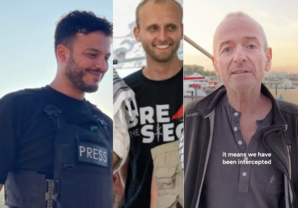 Le journaliste Yanis Hamdi (g.), Pascal Maurieras (c.) et Mark Van Rennes (d.) Le journaliste Yanis Hamdi (g.), Pascal Maurieras (c.) et Mark Van Rennes (d.)