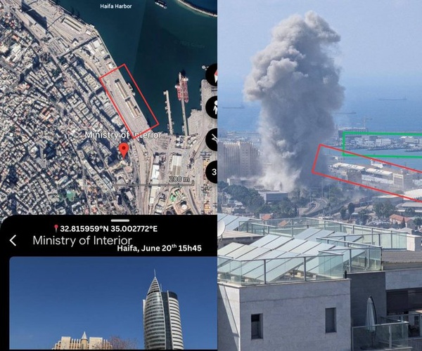 Israël : la tour du ministère de l'Intérieur catapultée par un missile iranien Israël : la tour du ministère de l'Intérieur catapultée par un missile iranien