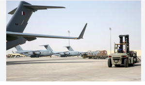 La base militaire américaine d'Al-Udeid au Qatar La base militaire américaine d'Al-Udeid au Qatar