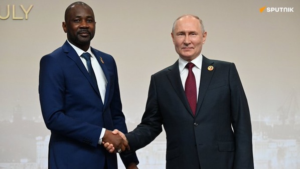 Assimi Goïta et Vladimir Poutine à Moscou le 23 juin 2025 (photo Sputnik) Assimi Goïta et Vladimir Poutine à Moscou le 23 juin 2025 (photo Sputnik)