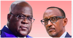 Felix Tshisekedi (g.) et Paul Kagame (photo d'archives)