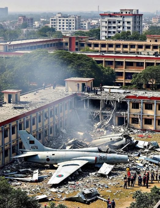 Bangladesh : 19 morts dans le crash d'un avion de l'armée de l'air sur un campus universitaire