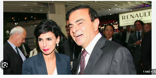 Rachida Dati (g.) et Carlos Ghosn, quelques années derrière.
