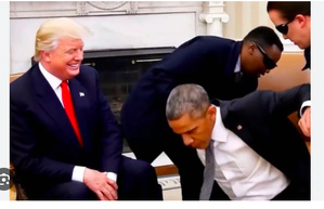 La photo Fake News de Trump sur Obama La photo Fake News de Trump sur Obama