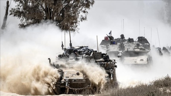 L'armée sioniste en action en Palestine