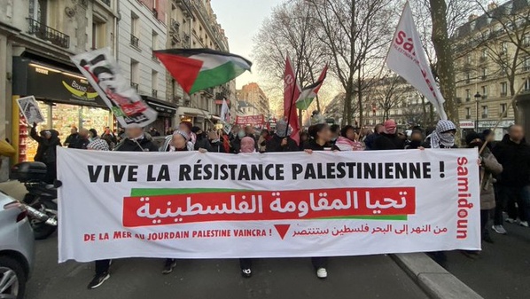 Manifestation à Paris pour dénoncer le "génocide" en Palestine Manifestation à Paris pour dénoncer le "génocide" en Palestine