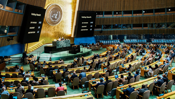 L’Assemblée générale des Nations Unies soutient un futur État palestinien L’Assemblée générale des Nations Unies soutient un futur État palestinien
