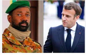 Assimi Goïta (g.) et Emmanuel Macron Assimi Goïta (g.) et Emmanuel Macron