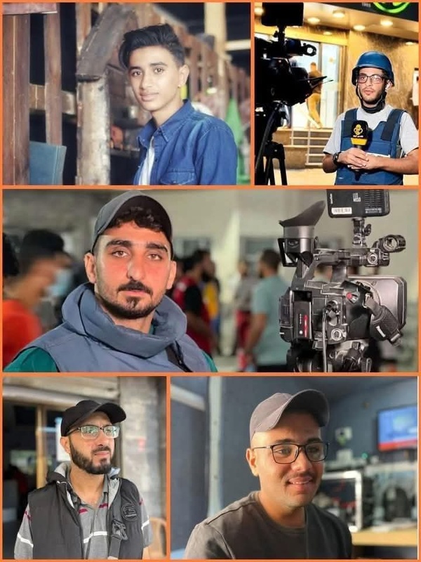 Des journalistes palestiniens assassinés par les armées sionistes dans la bande de Gaza Des journalistes palestiniens assassinés par les armées sionistes dans la bande de Gaza