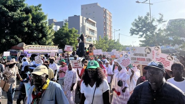 Une vue de la manifestation de l'opposition à Dakar, le 31 octobre 2025 Une vue de la manifestation de l'opposition à Dakar, le 31 octobre 2025